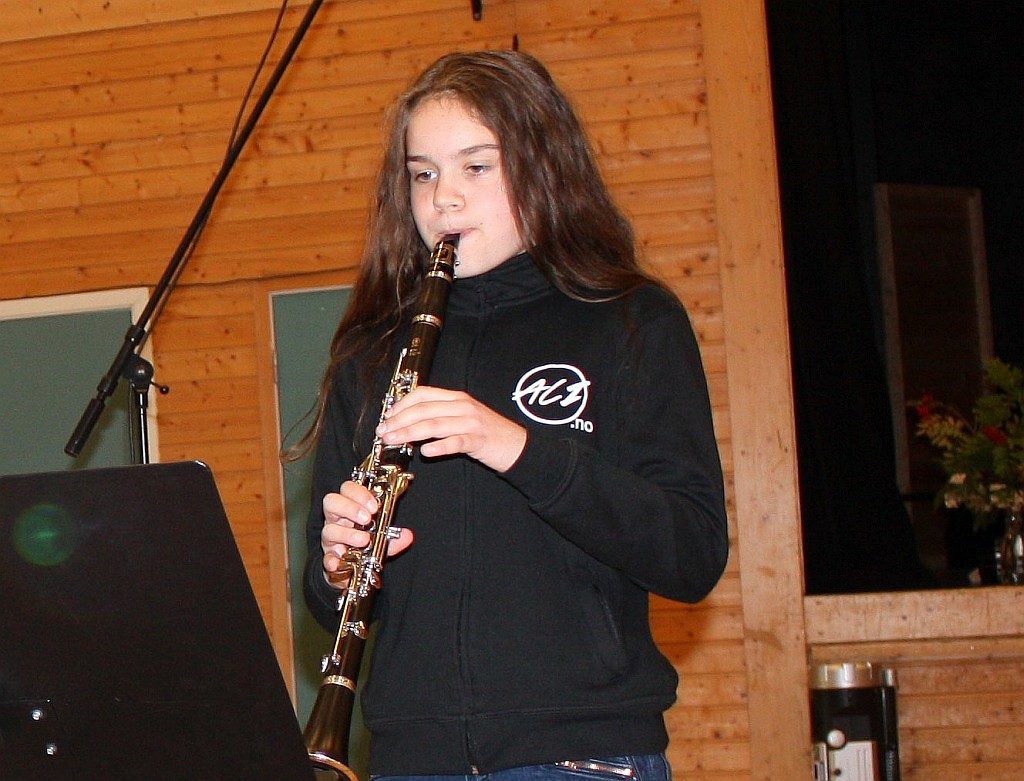 Lene Kvam spiller klarinett