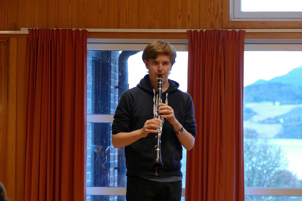 Kristian Bøkseth spilte klarinett.