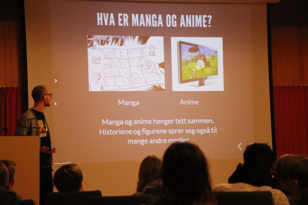 Hans Ivar Stordal holder foredrag om Manga og Anime (Foto: Privat)